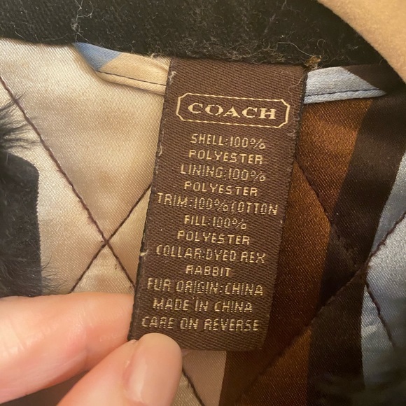 Coach Fur-Collar Quilted Short Jacket - Picture 4 of 11